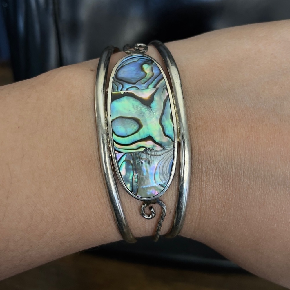 Alpaca México abalone cuff bracelet